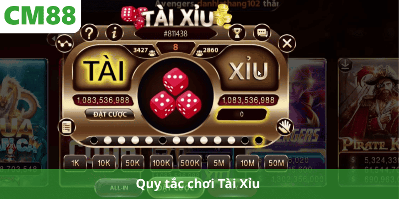 Quy tắc chơi Tài Xỉu 